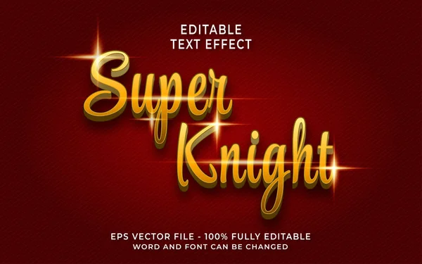 Super Knight Editable Text Effect