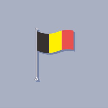 Illustration of Belgium flag Template