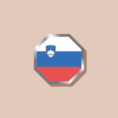 Illustration of Slovenia flag Template