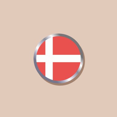 Illustration of Denmark flag Template