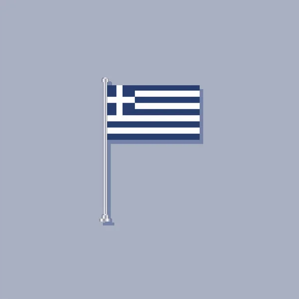 Ілюстрація Грецького Прапора — стоковий вектор