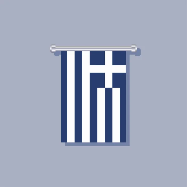 Illustration Greece Flag Template — Stockvector