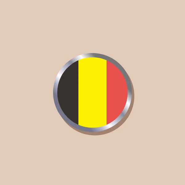 Illustration Belgium Flag Template — Stock vektor