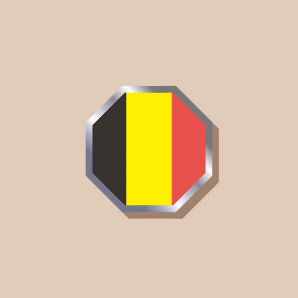Illustration Belgium Flag Template — Archivo Imágenes Vectoriales