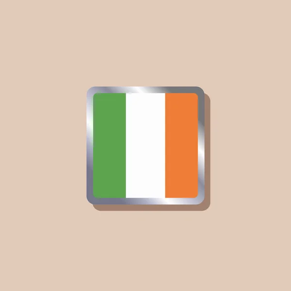 Illustration Ireland Flag Template — Vector de stock