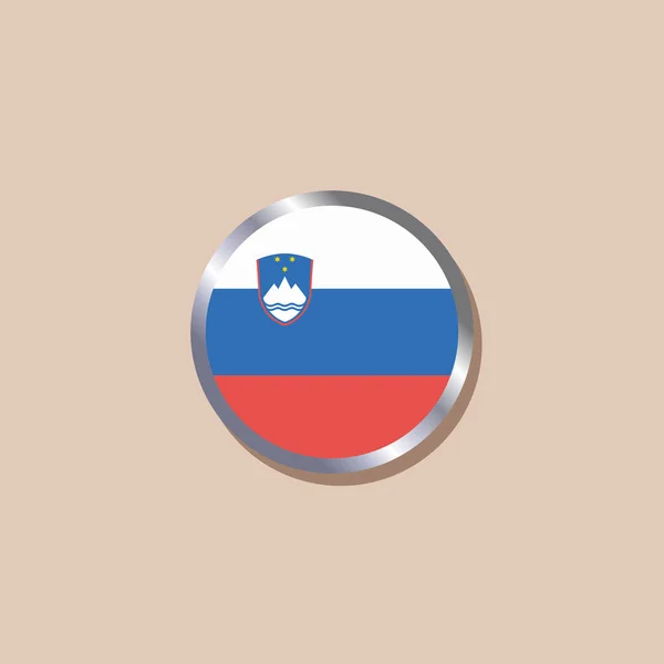 Illustration Slovenia Flag Template — Image vectorielle