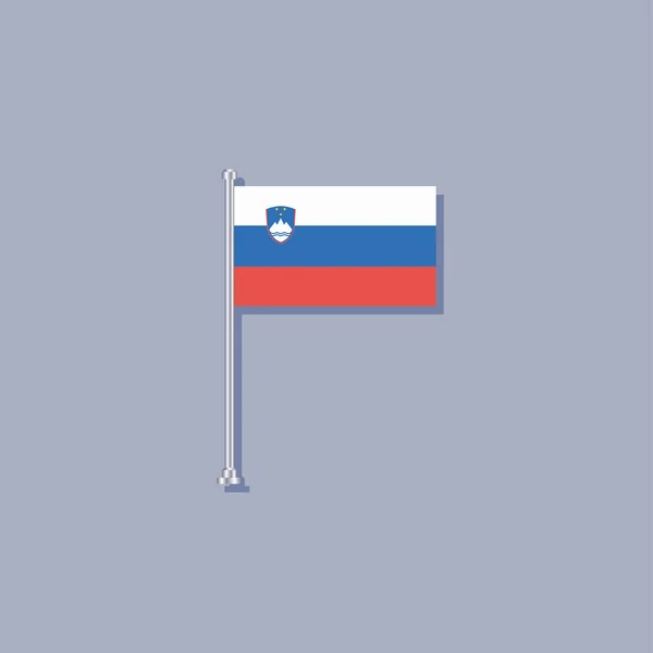 Illustration Slovenia Flag Template — Image vectorielle