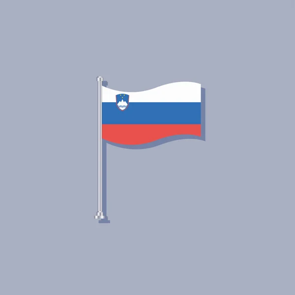 Illustration Slovenia Flag Template — Image vectorielle