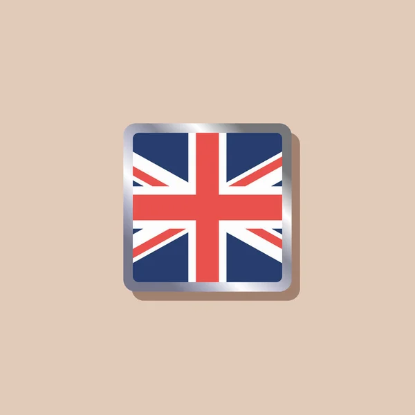 Ілюстрація Прапора Великої Британії — стоковий вектор