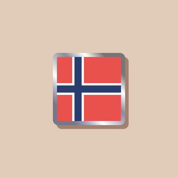 Illustration Norway Flag Template — Archivo Imágenes Vectoriales