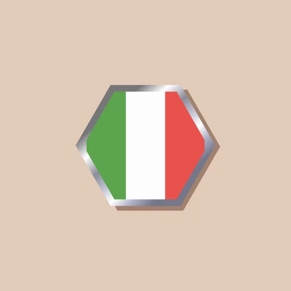 Illustration Italy Flag Template — Stockvector