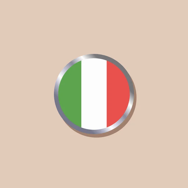 Illustration Italy Flag Template — Wektor stockowy