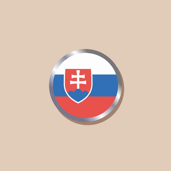 Illustration Slovakia Flag Template — 스톡 벡터