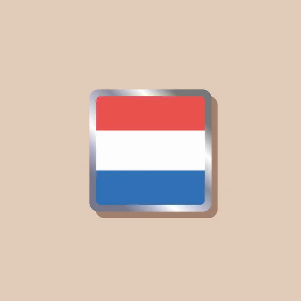 Illustration Luxembourg Flag Template — ストックベクタ