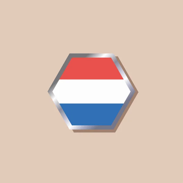 Иллюстрация Люксембургского Флага — стоковый вектор