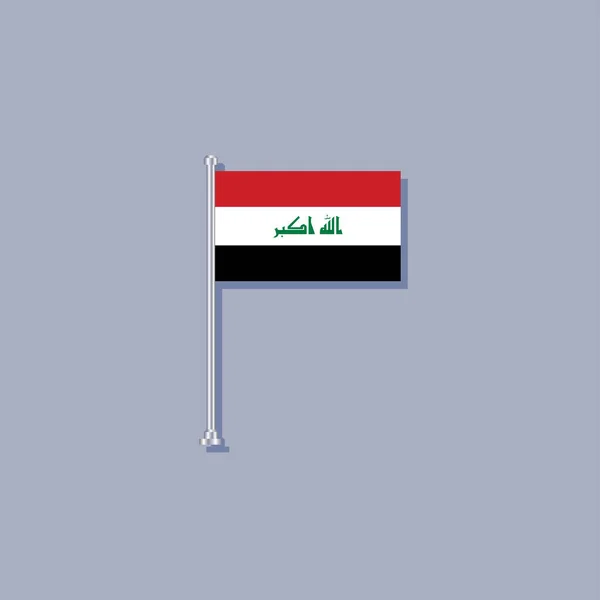 Illustration Iraq Flag Template — Image vectorielle