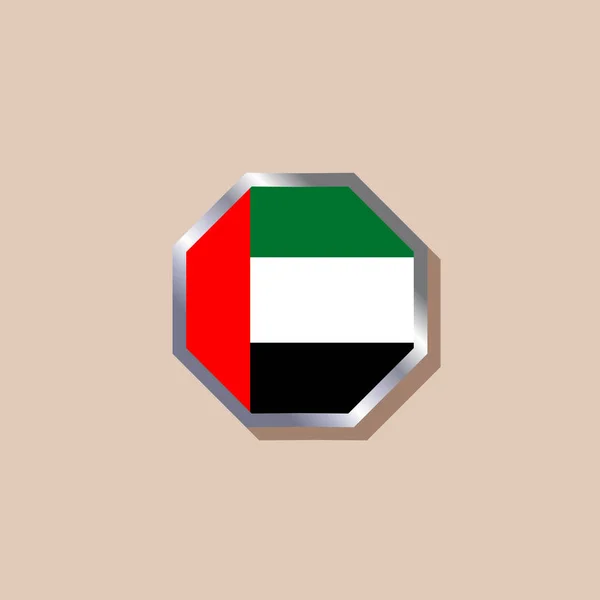 Illustration Arab Emirates Flag Template — Vector de stock