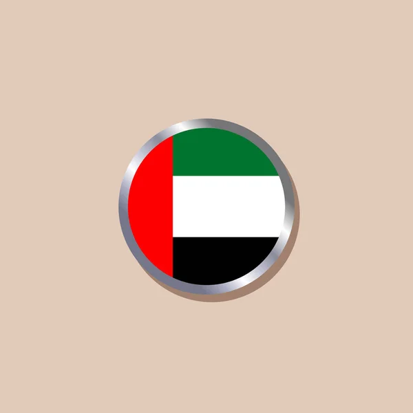 Illustration Arab Emirates Flag Template — Vector de stock