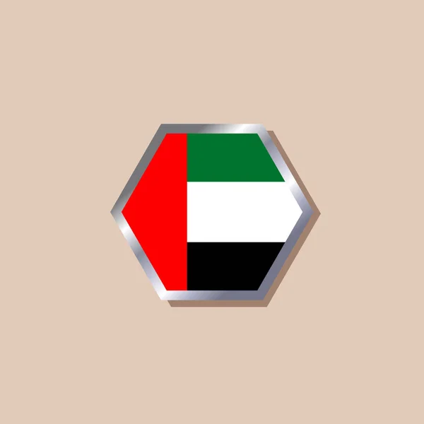 Illustration Arab Emirates Flag Template — Stockvector