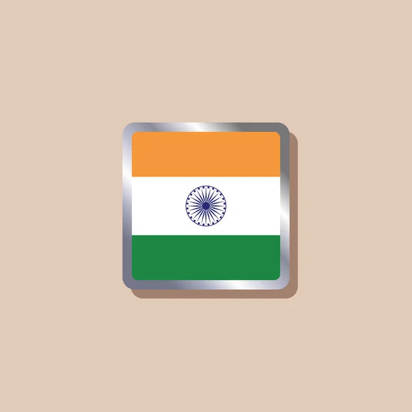 Illustration India Flag Template — Image vectorielle