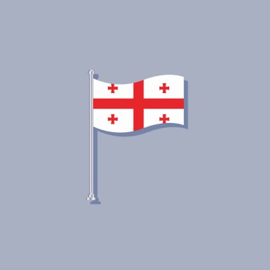 Illustration of Georgia flag Template