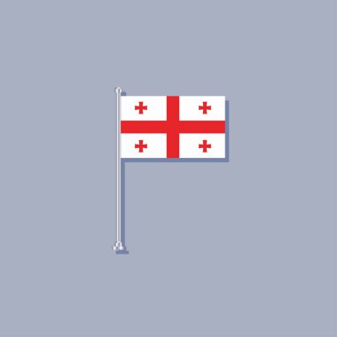 Illustration of Georgia flag Template