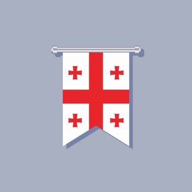 Illustration of Georgia flag Template