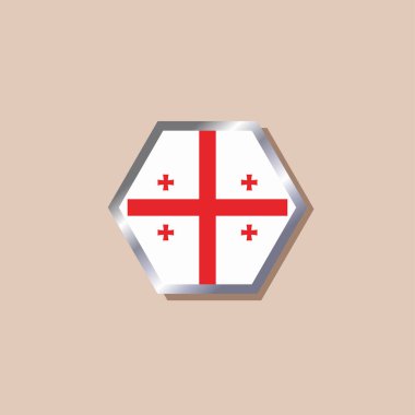 Illustration of Georgia flag Template