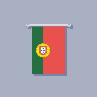 Illustration of Portugal flag Template