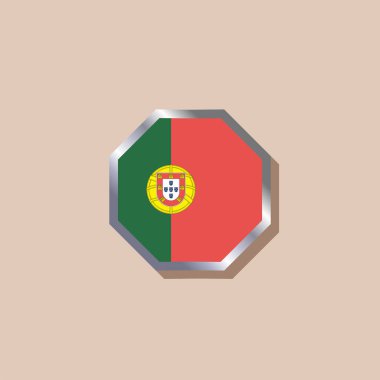 Illustration of Portugal flag Template