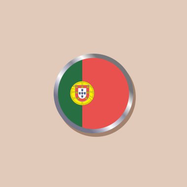 Illustration of Portugal flag Template