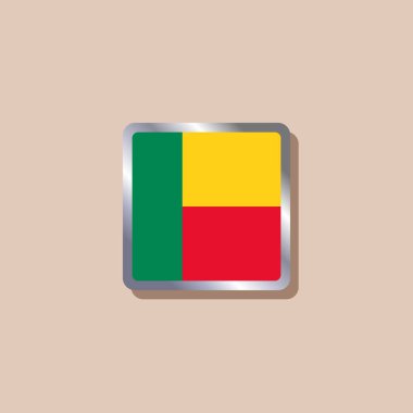 Illustration of Benin flag Template