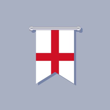 Illustration of England flag Template