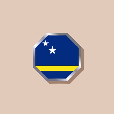 Illustration of Curacao flag Template