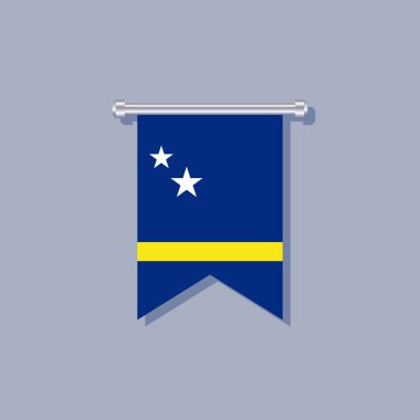 Illustration of Curacao flag Template