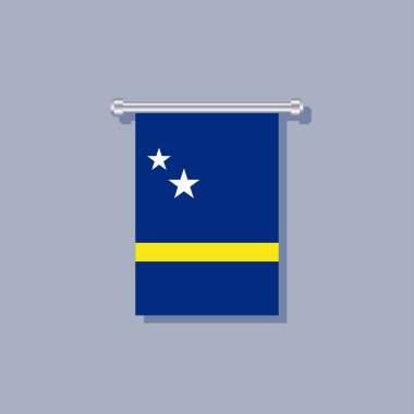 Illustration of Curacao flag Template