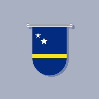 Illustration of Curacao flag Template