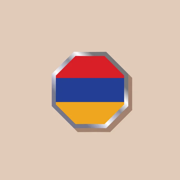 Illustration Armenia Flag Template — Vector de stock