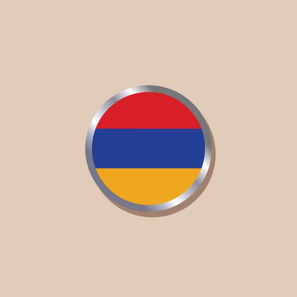 Illustration Armenia Flag Template — Stock vektor