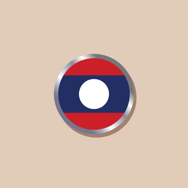 Illustration Laos Flag Template — Stock vektor