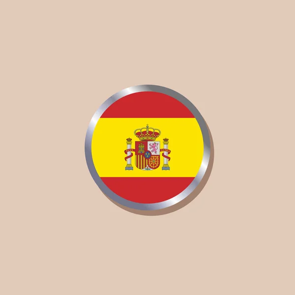 Illustration Spain Flag Template — Image vectorielle