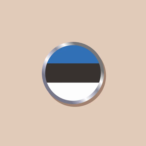 Illustration Estonia Flag Template — Vettoriale Stock