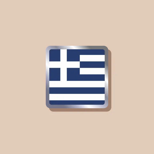 Ілюстрація Грецького Прапора — стоковий вектор