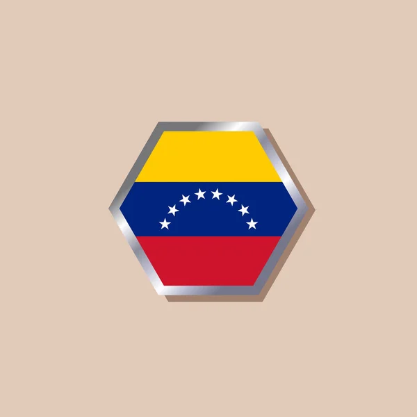 Illustration Venezuela Flag Template — Wektor stockowy