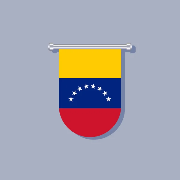 Illustration Venezuela Flag Template — Stockvektor