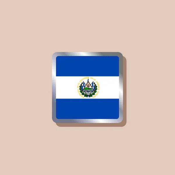 Иллюстрация Флага Сальвадора — стоковый вектор