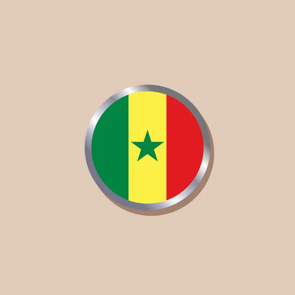 Illustration Senegal Flag Template — 图库矢量图片