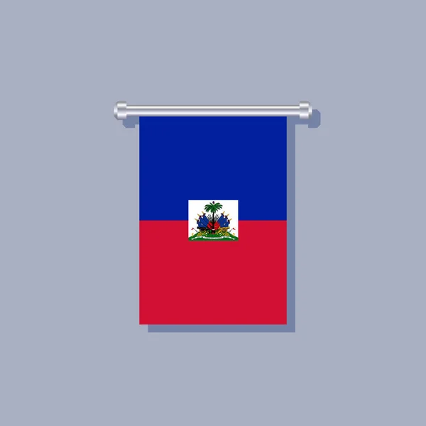 Illustration Haiti Flag Template — Stock vektor