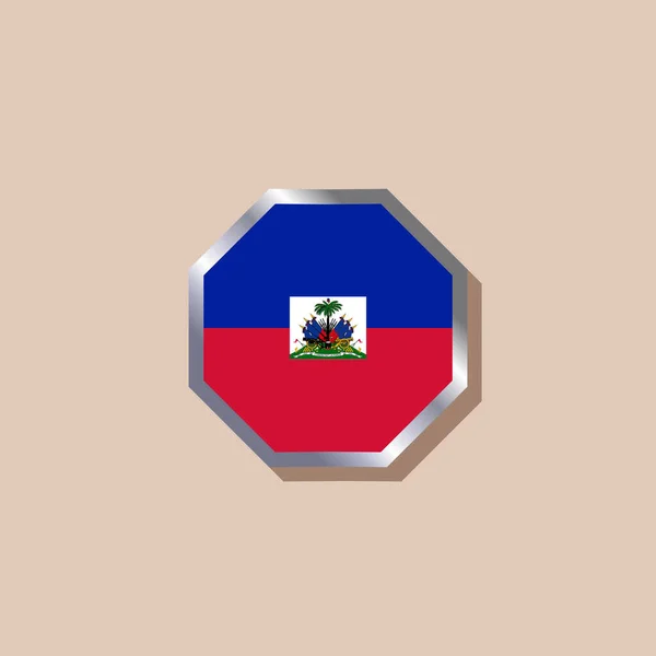 Illustration Haiti Flag Template — Stock vektor
