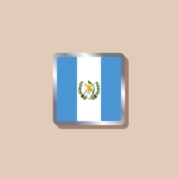 Illustration Guatemala Flag Template — Stock vektor